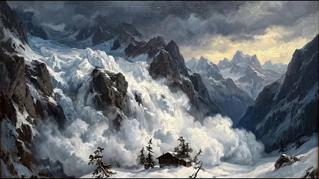Alpine Avalanche — Romantic Sublime