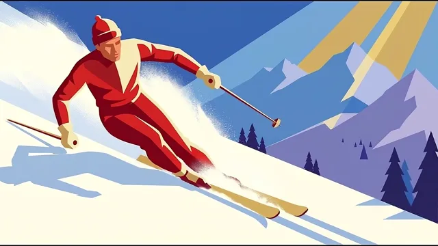 Downhill Racer — Art Deco