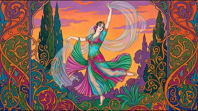 Dancer at Sunset — Ballets Russes