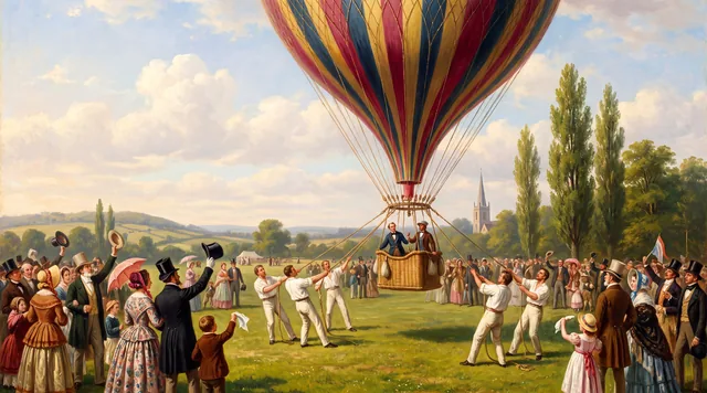The Balloon Ascent — 19th-Century Romanticism
