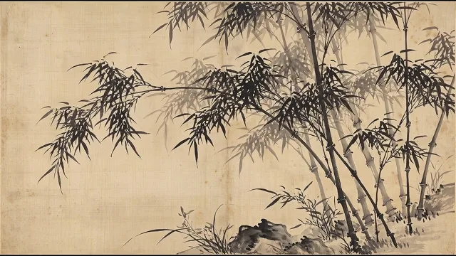Bamboo in the Wind — Chinese Ink Painting