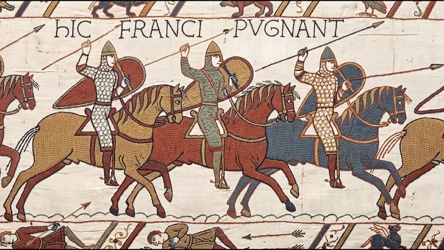 Cavalry Charge at Hastings — Bayeux Tapestry