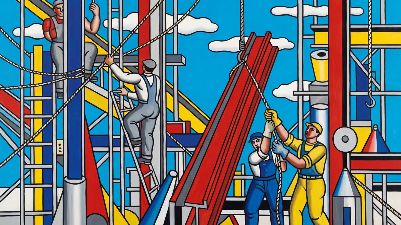 The Builders — a still from the animation