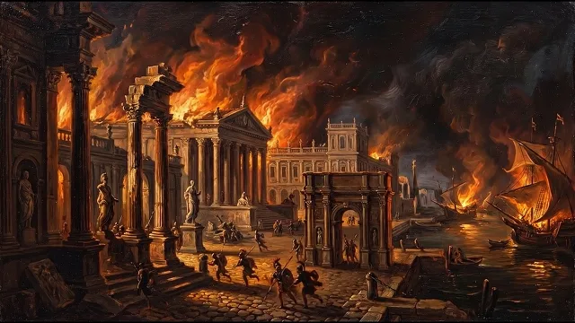 The Burning of Troy — Baroque Oil