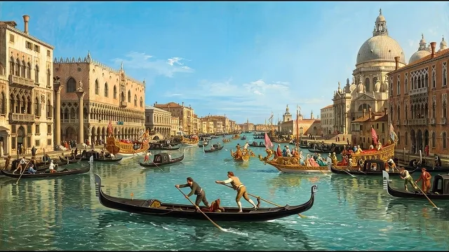 Regatta on the Grand Canal — Venetian Veduta