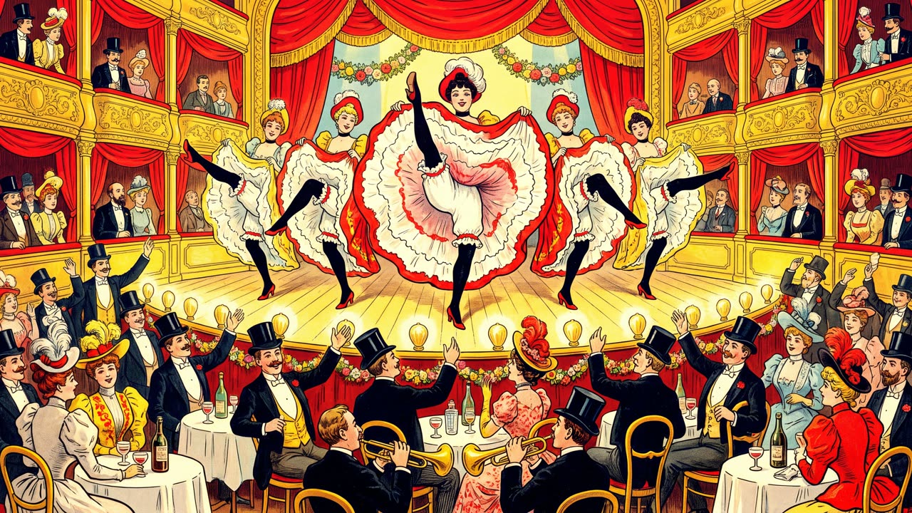 The Cabaret Can-Can — a still from the animation