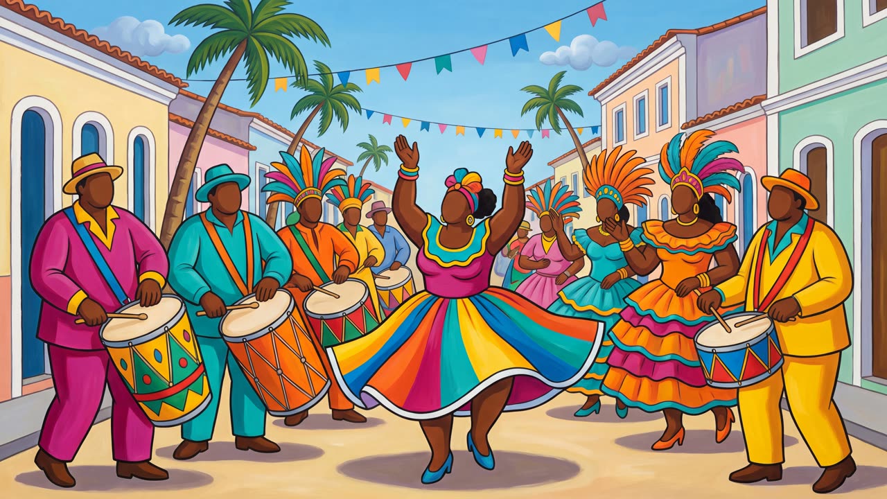 Carnival Parade — a still from the animation