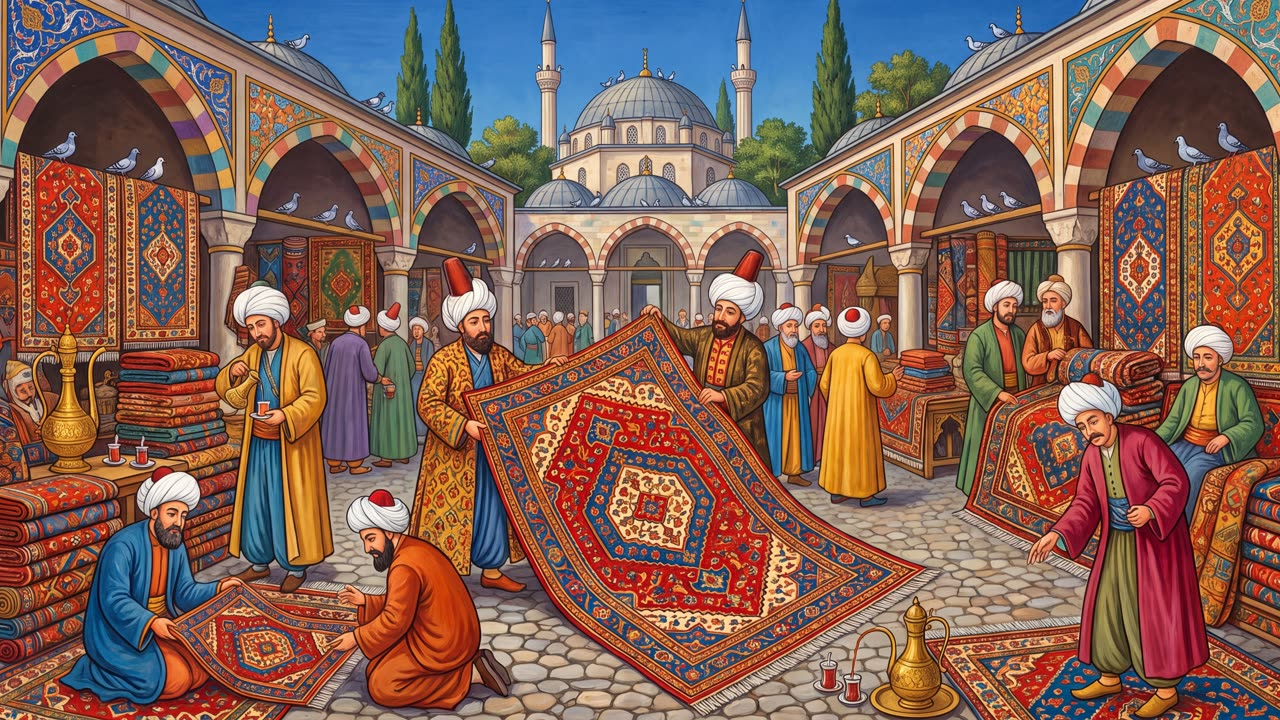 The Carpet Bazaar — a still from the animation