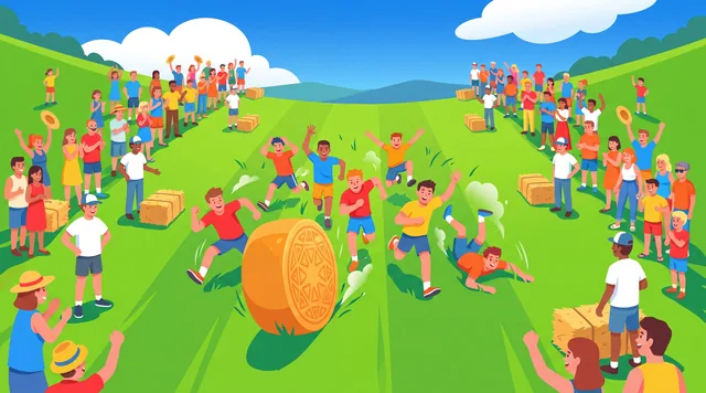 The Cheese Rolling — Contemporary Illustration