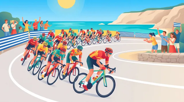 The Coastal Peloton — Contemporary Illustration