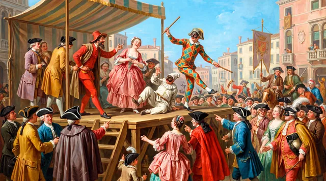 The Commedia dell'Arte — Venetian Rococo