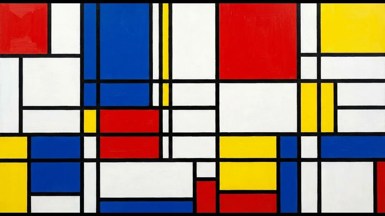 De Stijl Composition — a still from the animation