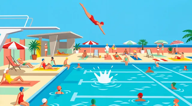 The Diving Lido — Mid-Century Modernism