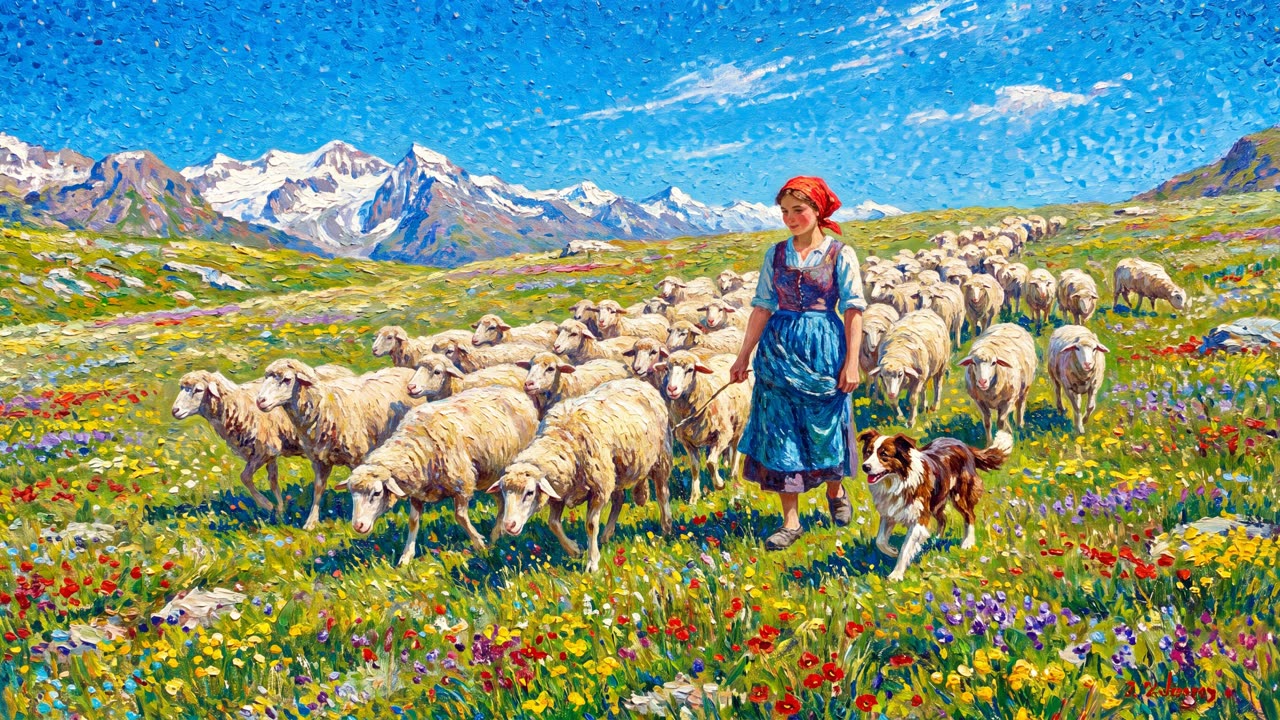 The Return of the Flock — a still from the animation