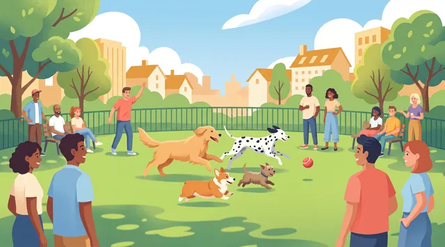 The Dog Park — Contemporary Illustration