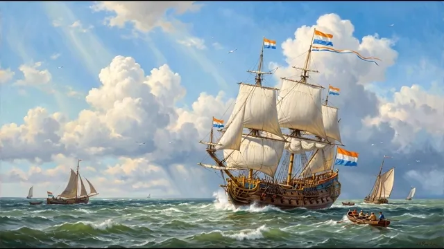 A Man-of-War in a Fresh Breeze — Dutch Golden Age Marine