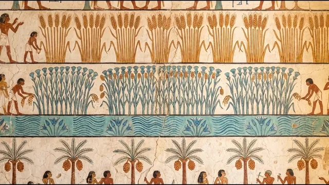 The Fields of Iaru — Ancient Egyptian Tomb Painting