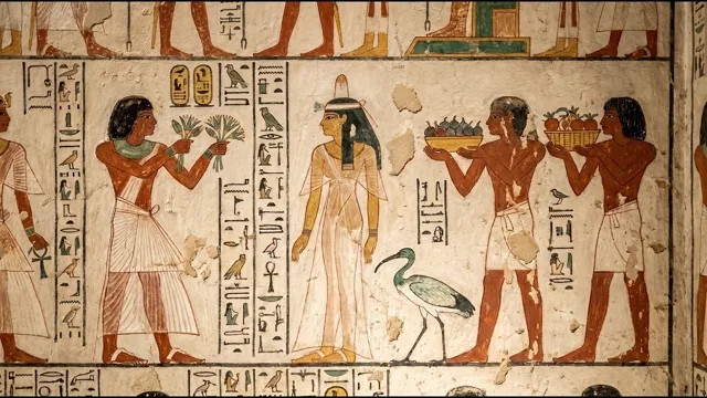 Tomb Procession — Ancient Egyptian Wall Painting