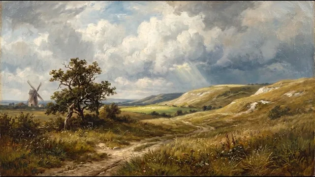 Cloud Shadows over the Downs — English Romantic Landscape