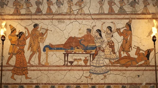 Banquet Scene — Etruscan Tomb Painting
