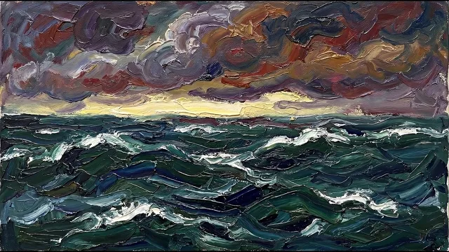 Storm over the Open Sea — German Expressionism