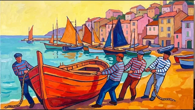 Launching the Fishing Boat — Fauvism