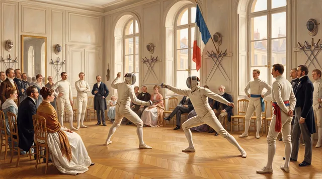 The Fencing Bout — French Salle d'Armes