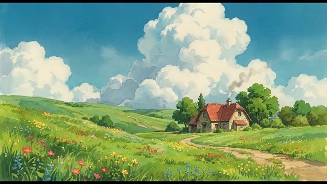Serene Hills — Ghibli-esque
