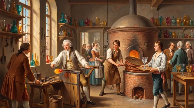 The Glassblowers of Murano — Venetian Rococo Genre
