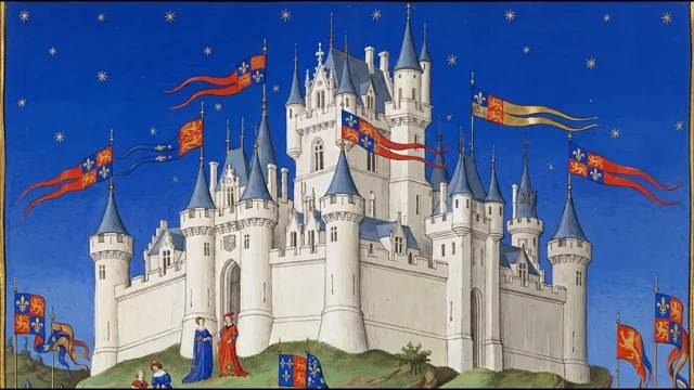 Banners over the Castle — Gothic International Style