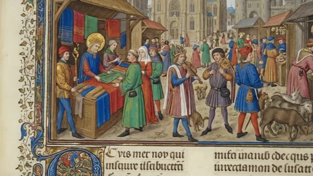 Gothic Marketplace — Illuminated Manuscript