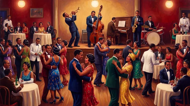 Saturday Night at the Jazz Club — Harlem Renaissance