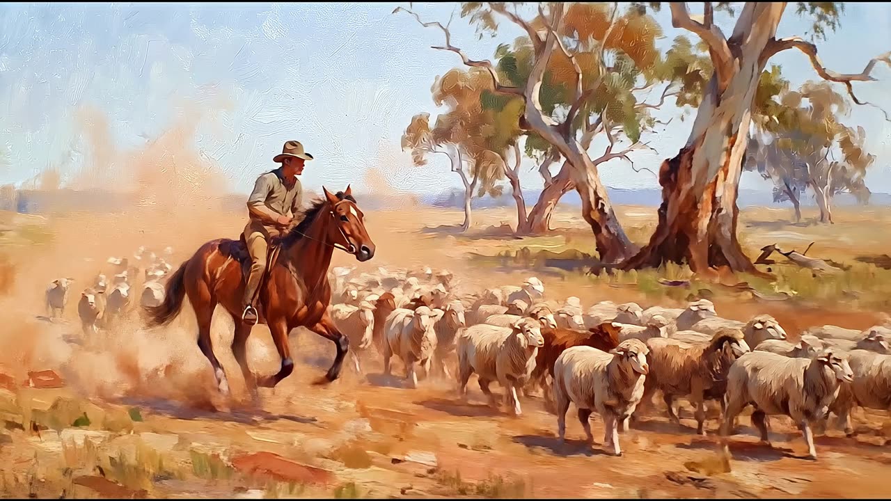 The Muster — a still from the animation