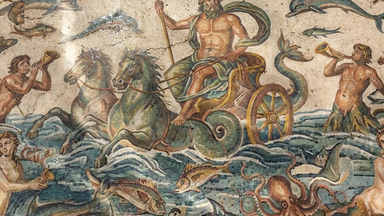 Ocean God — a still from the animation