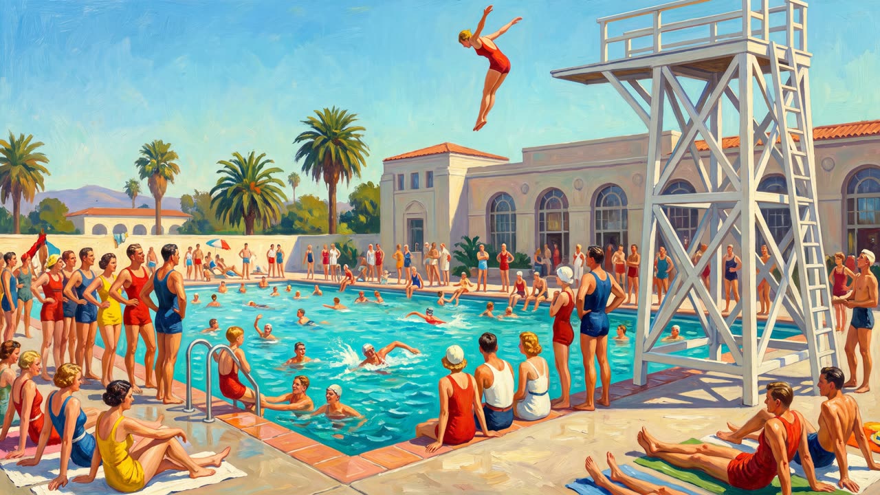 The High Dive — a still from the animation