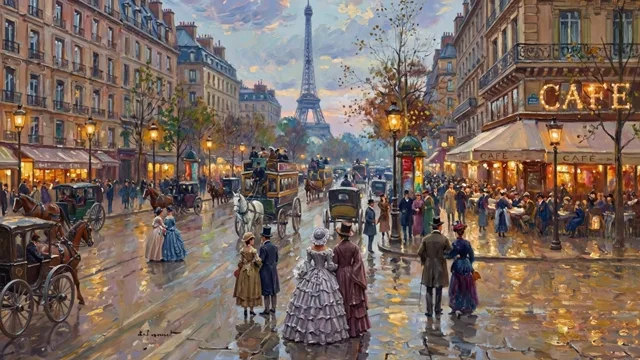 Paris at Dusk — Impressionist