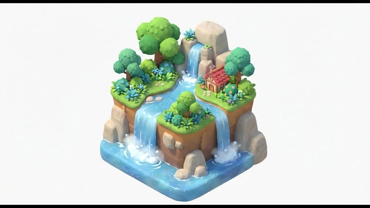 Floating Island — a still from the animation