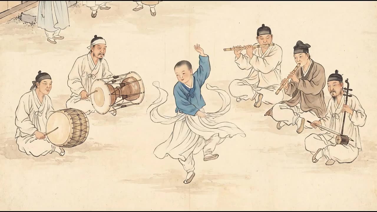 The Dancing Boy — a still from the animation