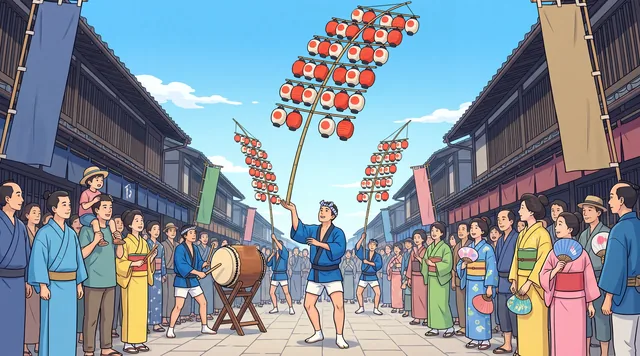 The Kanto Festival — Shin-hanga
