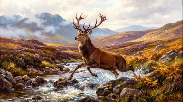 The Leaping Stag — Highland Romanticism