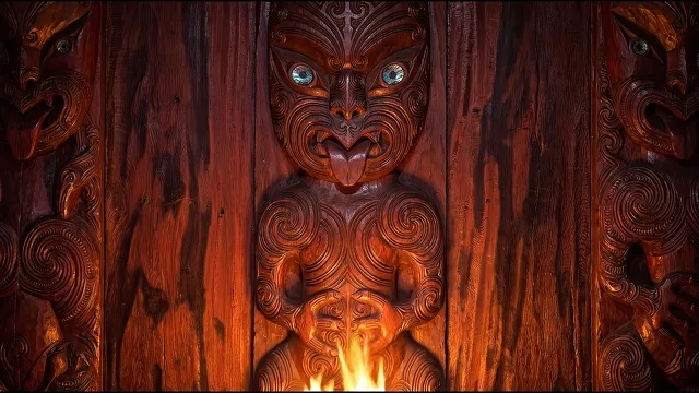 Ancestor Carving by Firelight — Maori Whakairo