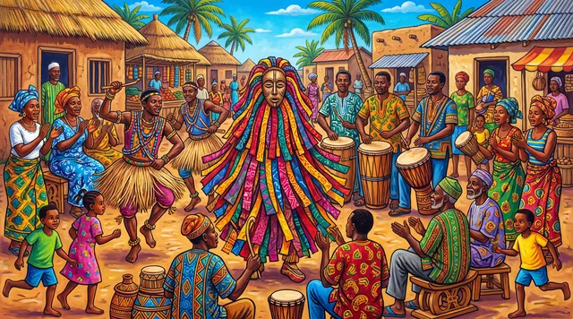 The Masquerade — Contemporary West African Painting