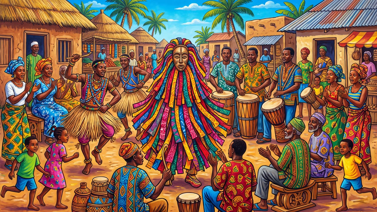 The Masquerade — a still from the animation