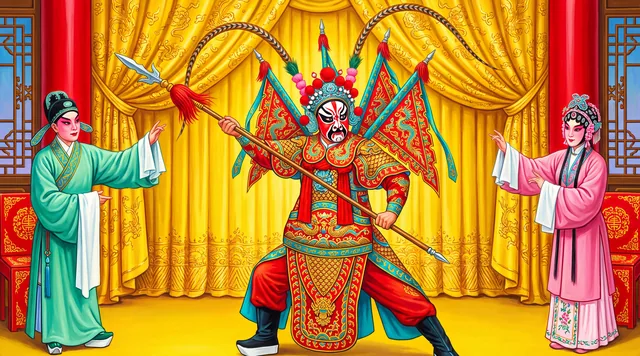 The Peking Opera — Chinese Folk Painting