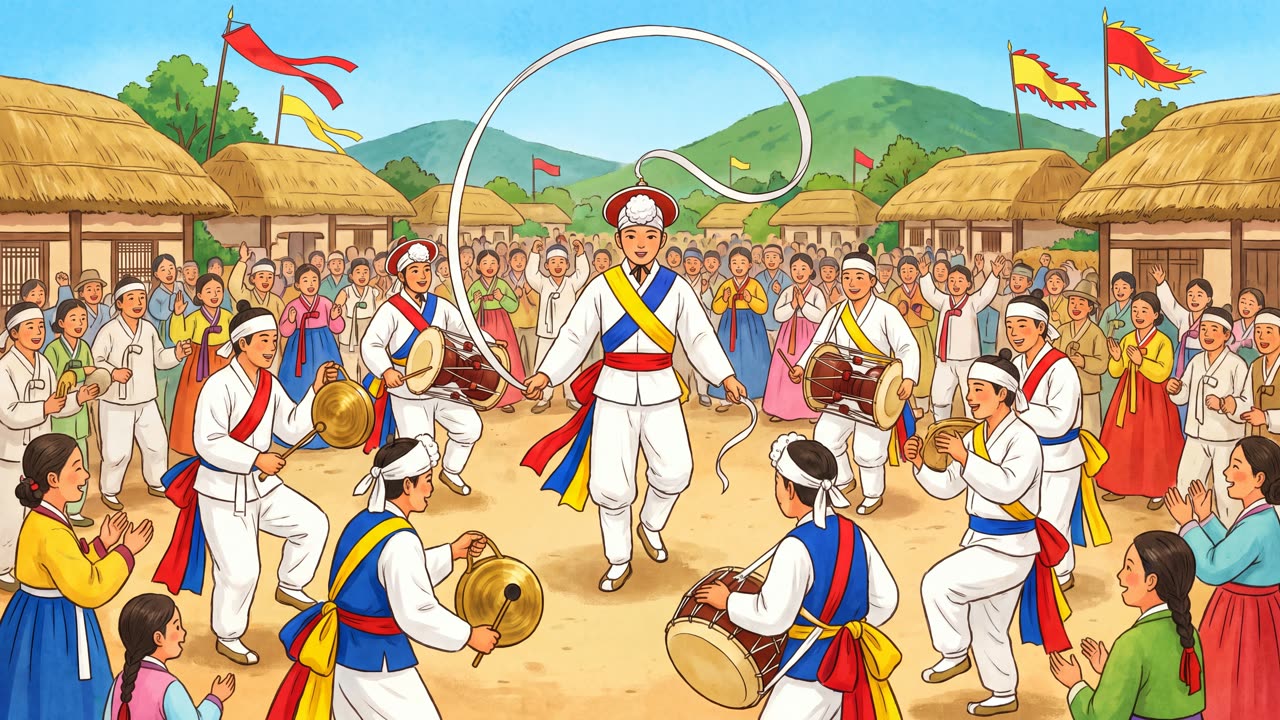 The Farmers' Band — a still from the animation