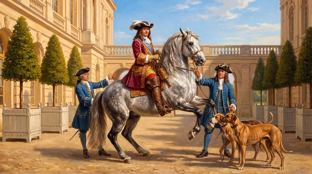 The Cavalier's Grey — Baroque Equestrian Portrait