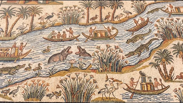Life along the Nile — Roman Nilotic Mosaic