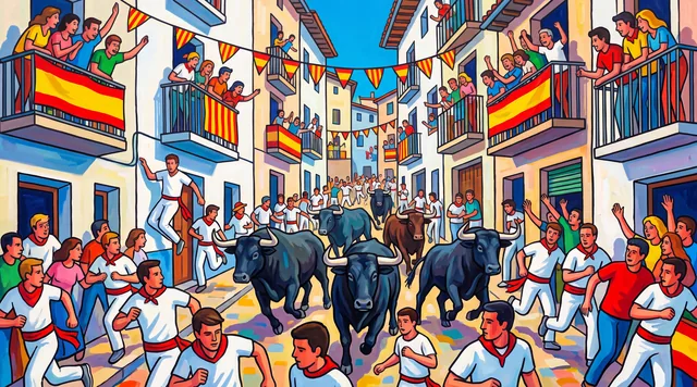 The Running of the Bulls — Spanish Modernism