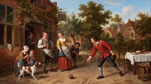 The Skittle Players — Dutch Golden Age Genre