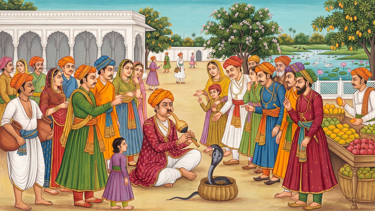 The Snake Charmer — a still from the animation